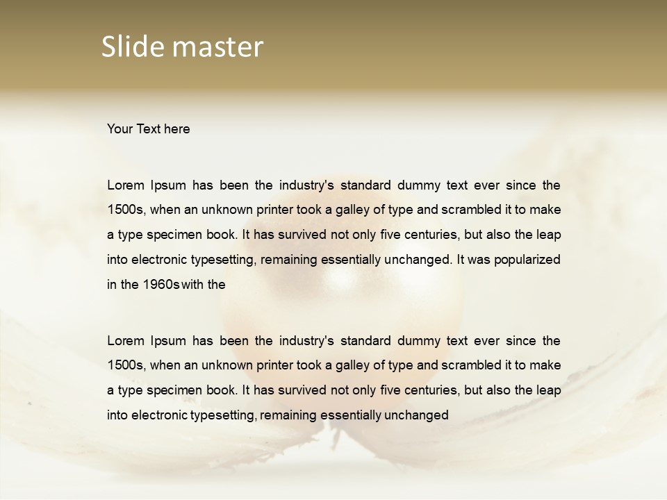 String Present Reflections PowerPoint Template