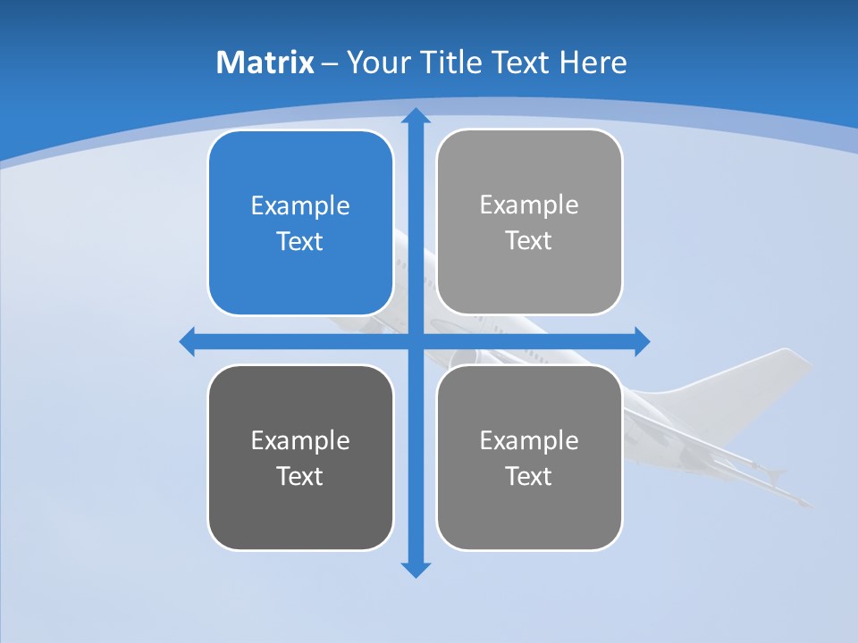 Transport Flying Airplane PowerPoint Template