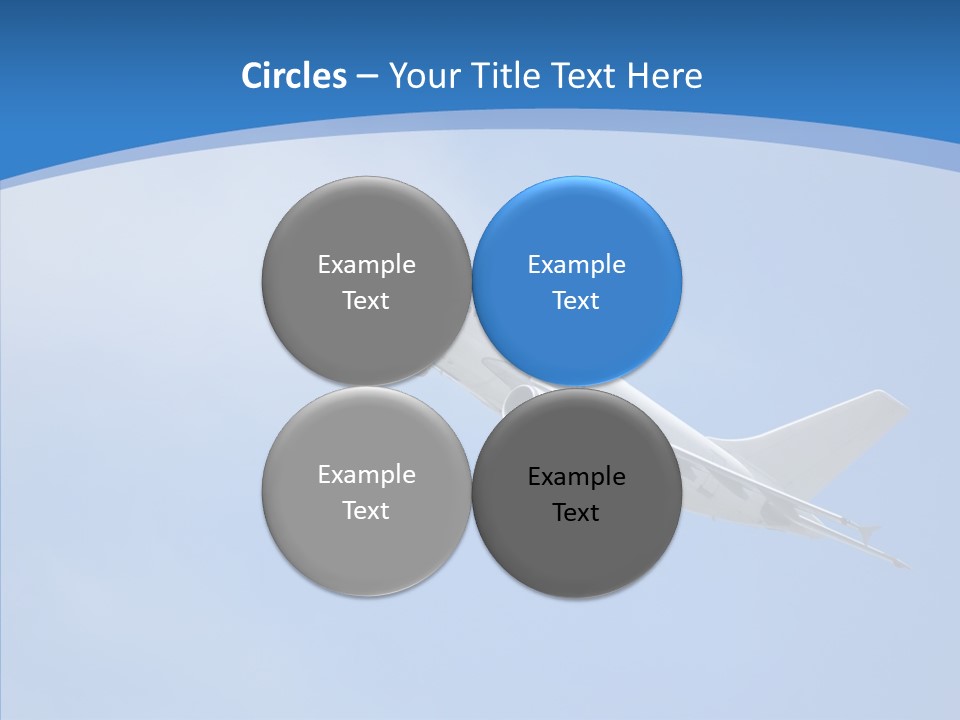 Transport Flying Airplane PowerPoint Template