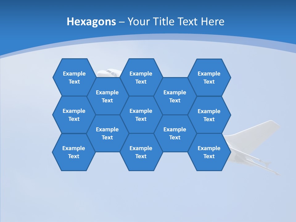 Transport Flying Airplane PowerPoint Template