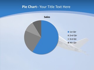 Transport Flying Airplane PowerPoint Template