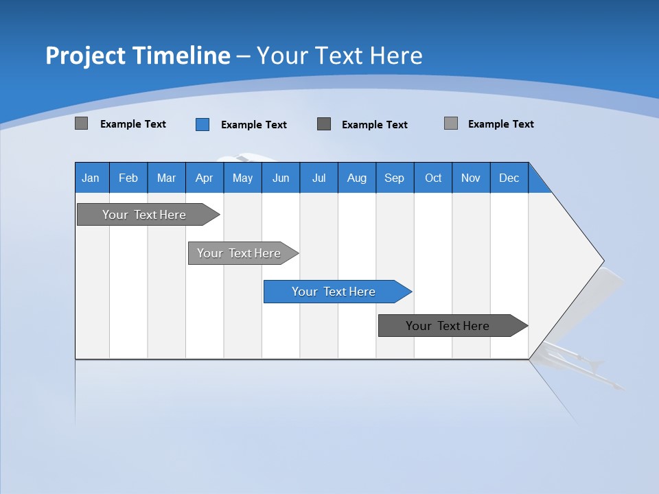 Transport Flying Airplane PowerPoint Template