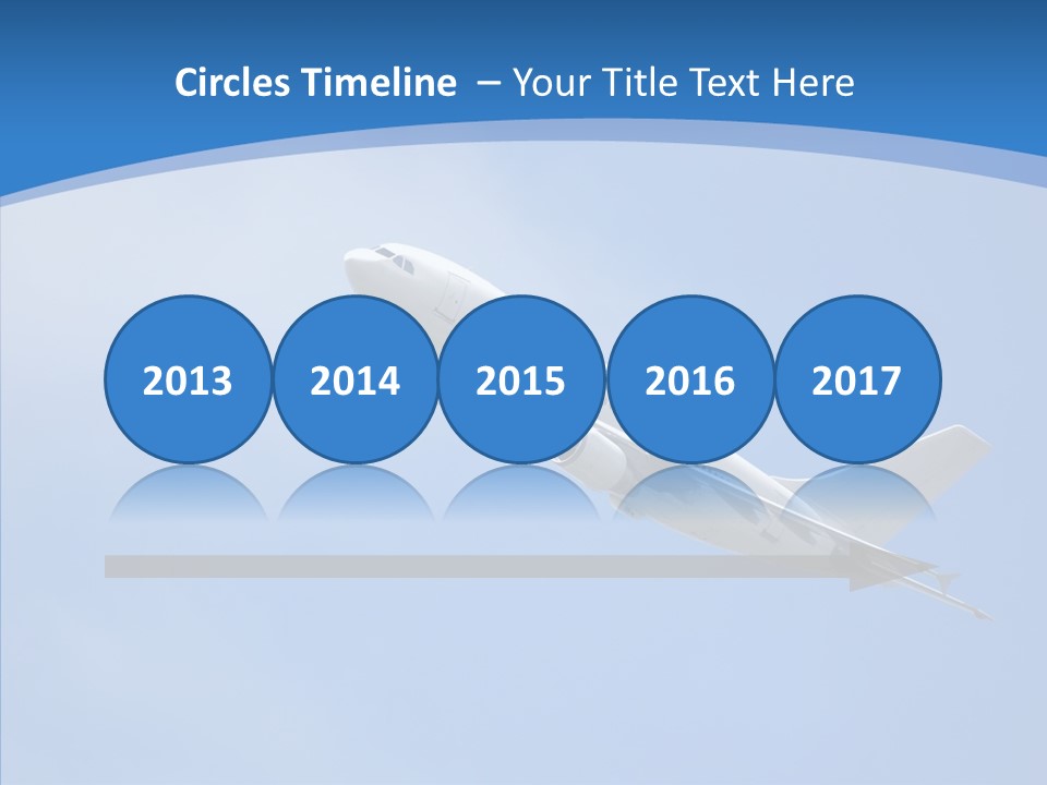 Transport Flying Airplane PowerPoint Template