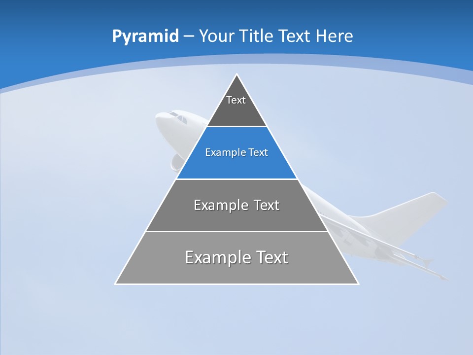 Transport Flying Airplane PowerPoint Template