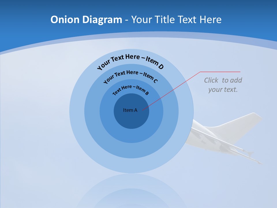 Transport Flying Airplane PowerPoint Template