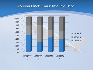 Transport Flying Airplane PowerPoint Template