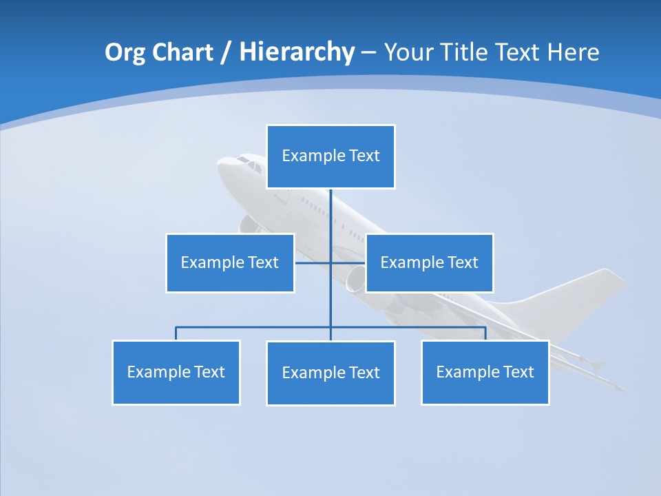 Transport Flying Airplane PowerPoint Template