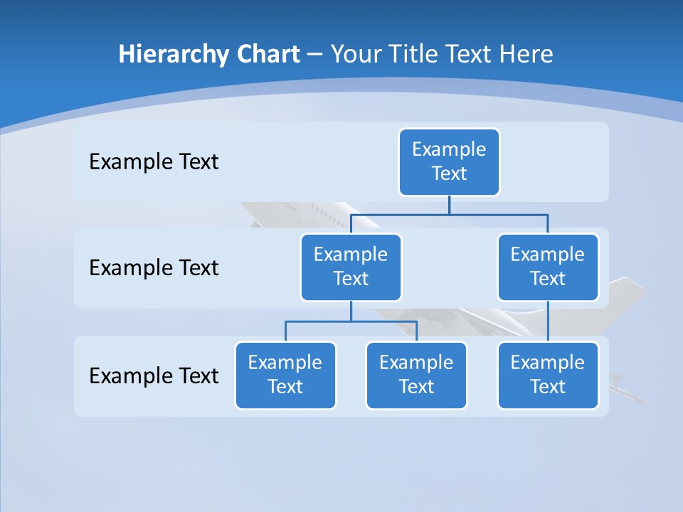 Transport Flying Airplane PowerPoint Template