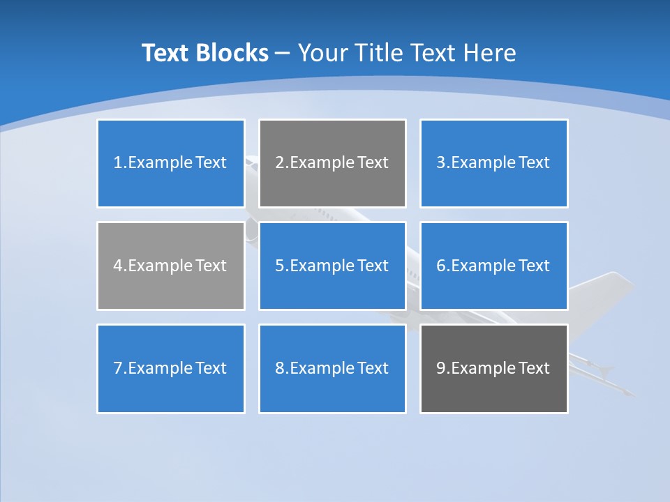 Transport Flying Airplane PowerPoint Template