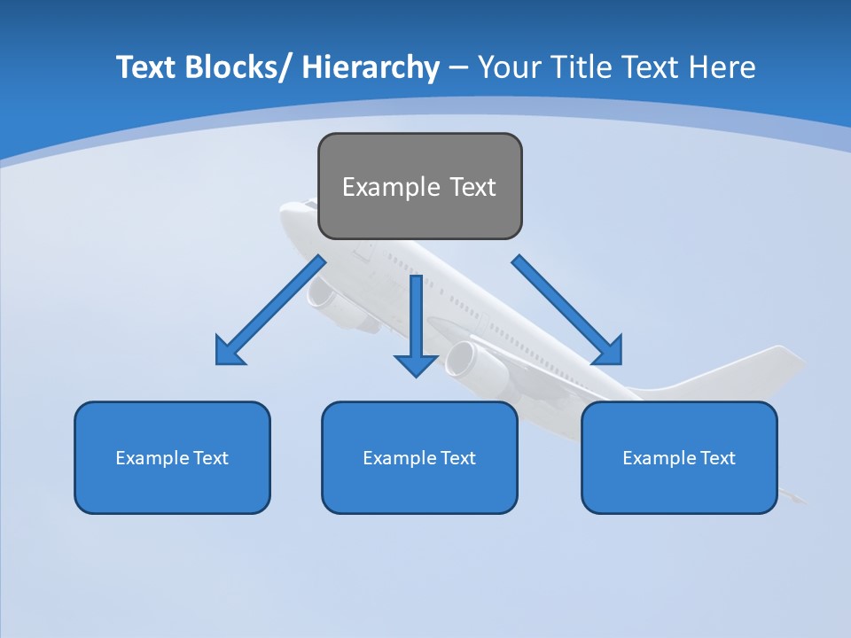 Transport Flying Airplane PowerPoint Template