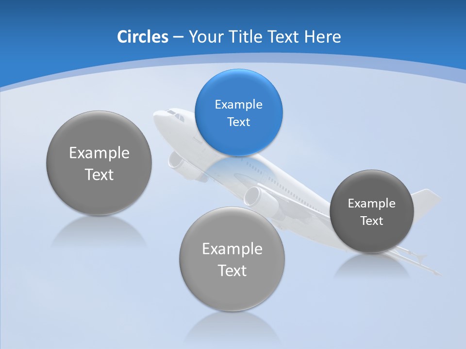 Transport Flying Airplane PowerPoint Template