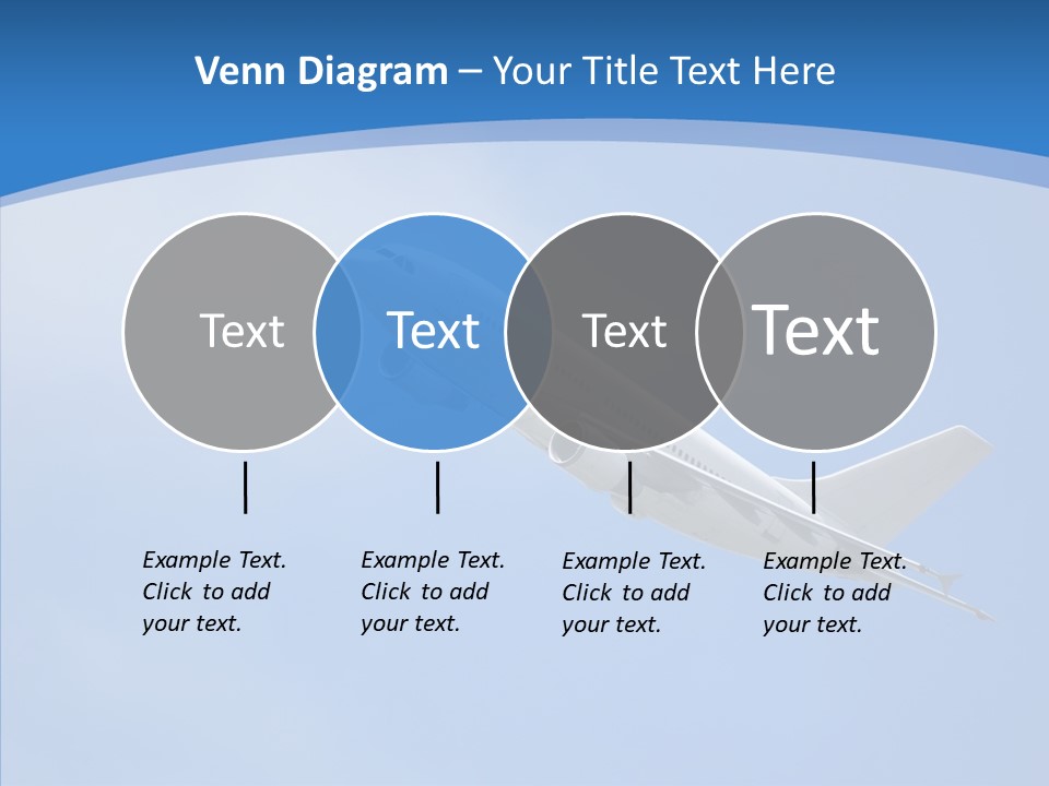 Transport Flying Airplane PowerPoint Template