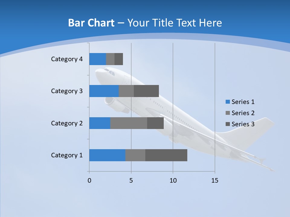 Transport Flying Airplane PowerPoint Template