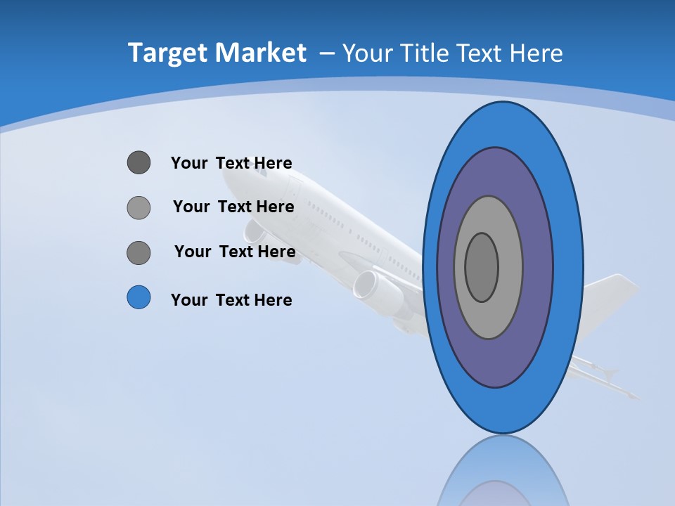 Transport Flying Airplane PowerPoint Template