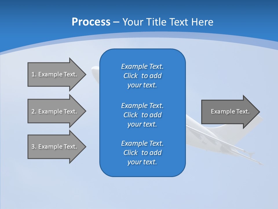 Transport Flying Airplane PowerPoint Template