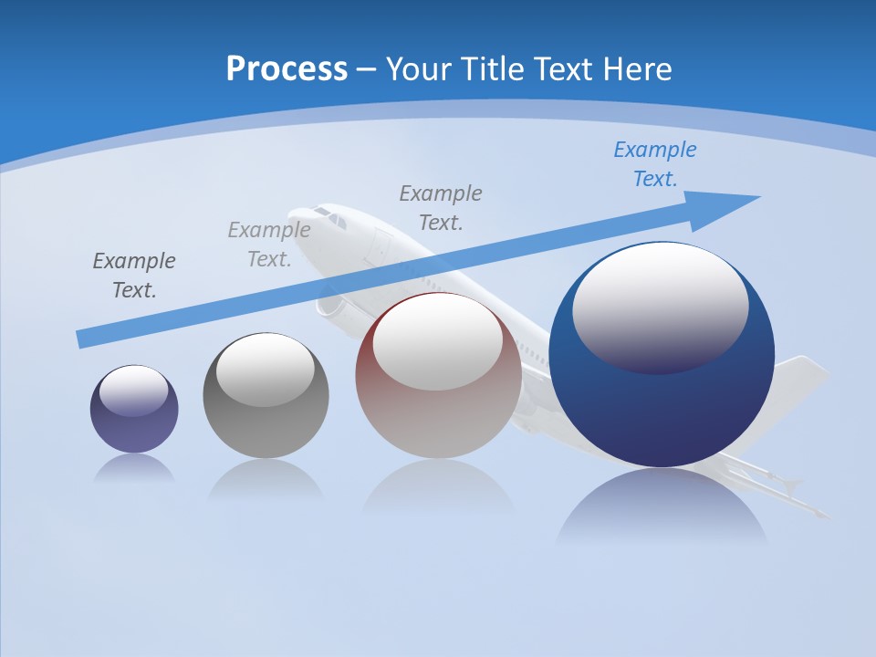 Transport Flying Airplane PowerPoint Template