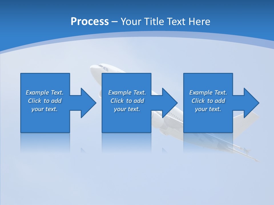 Transport Flying Airplane PowerPoint Template