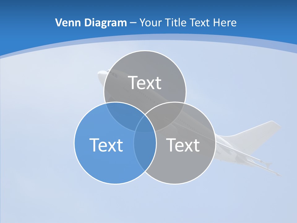 Transport Flying Airplane PowerPoint Template