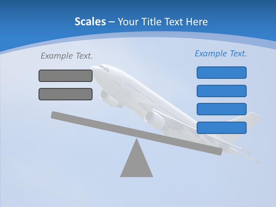 Transport Flying Airplane PowerPoint Template