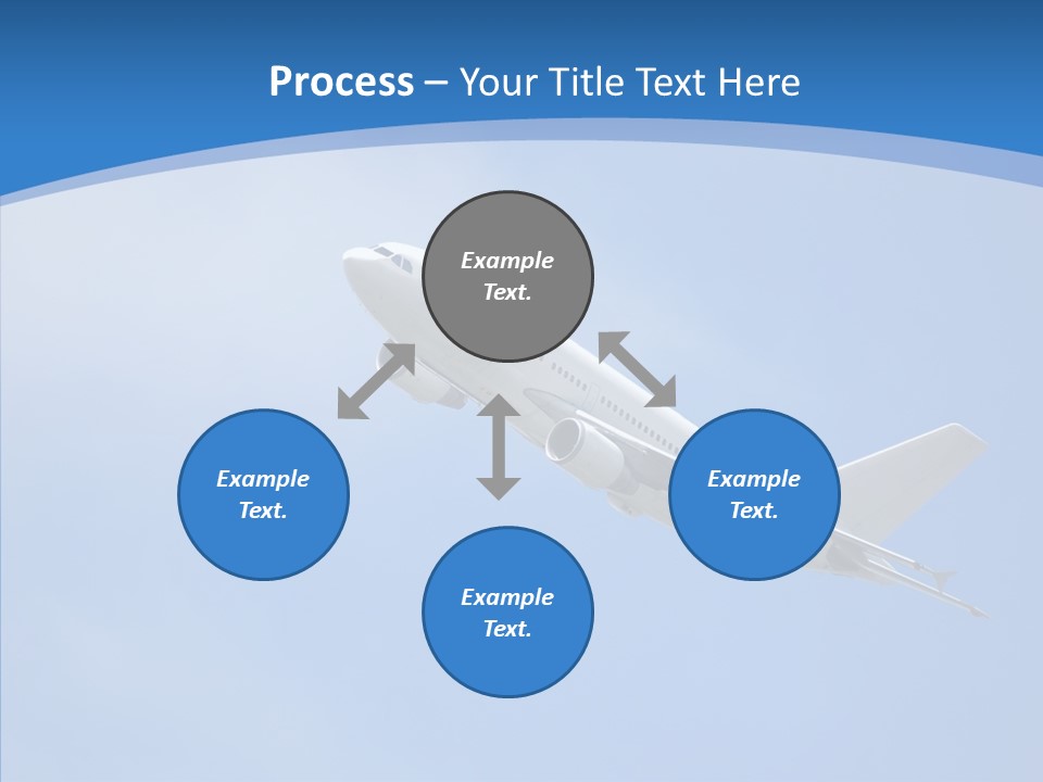 Transport Flying Airplane PowerPoint Template