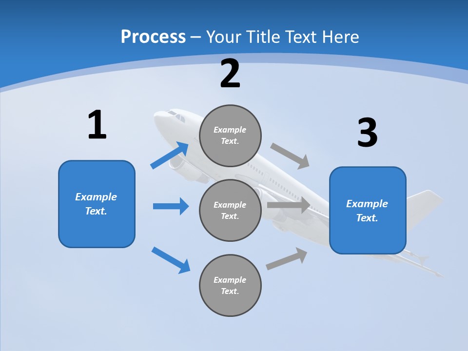 Transport Flying Airplane PowerPoint Template