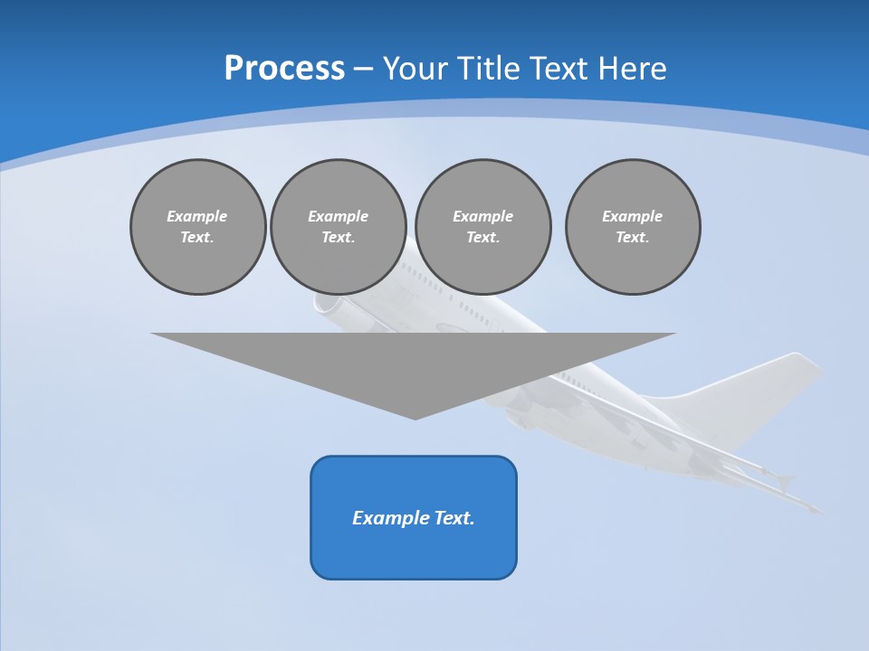 Transport Flying Airplane PowerPoint Template