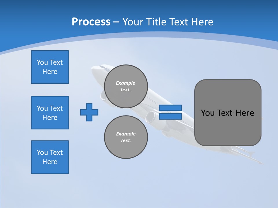Transport Flying Airplane PowerPoint Template