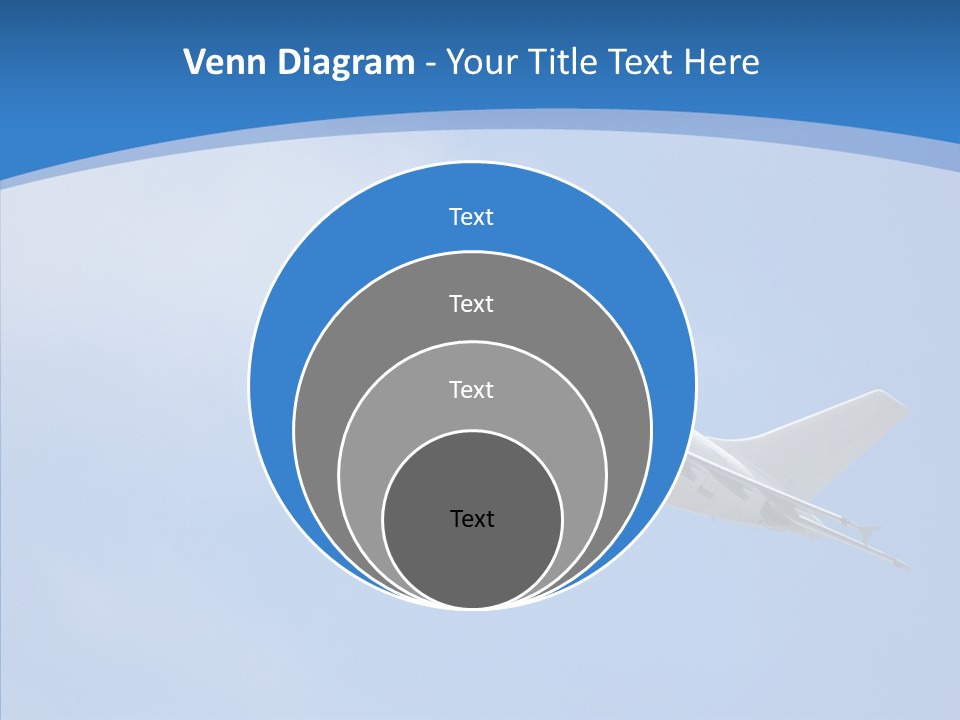 Transport Flying Airplane PowerPoint Template