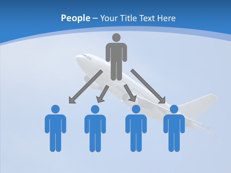 Transport Flying Airplane PowerPoint Template