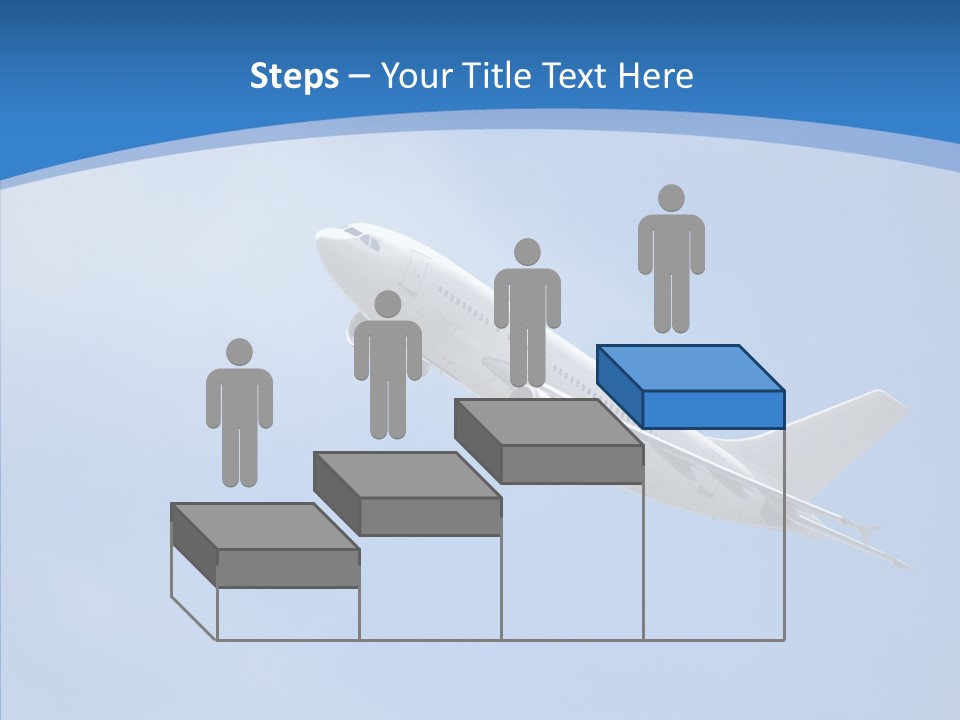 Transport Flying Airplane PowerPoint Template