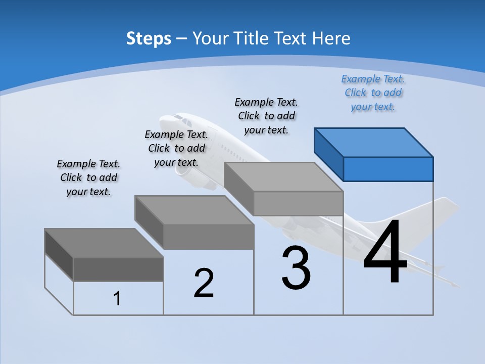 Transport Flying Airplane PowerPoint Template