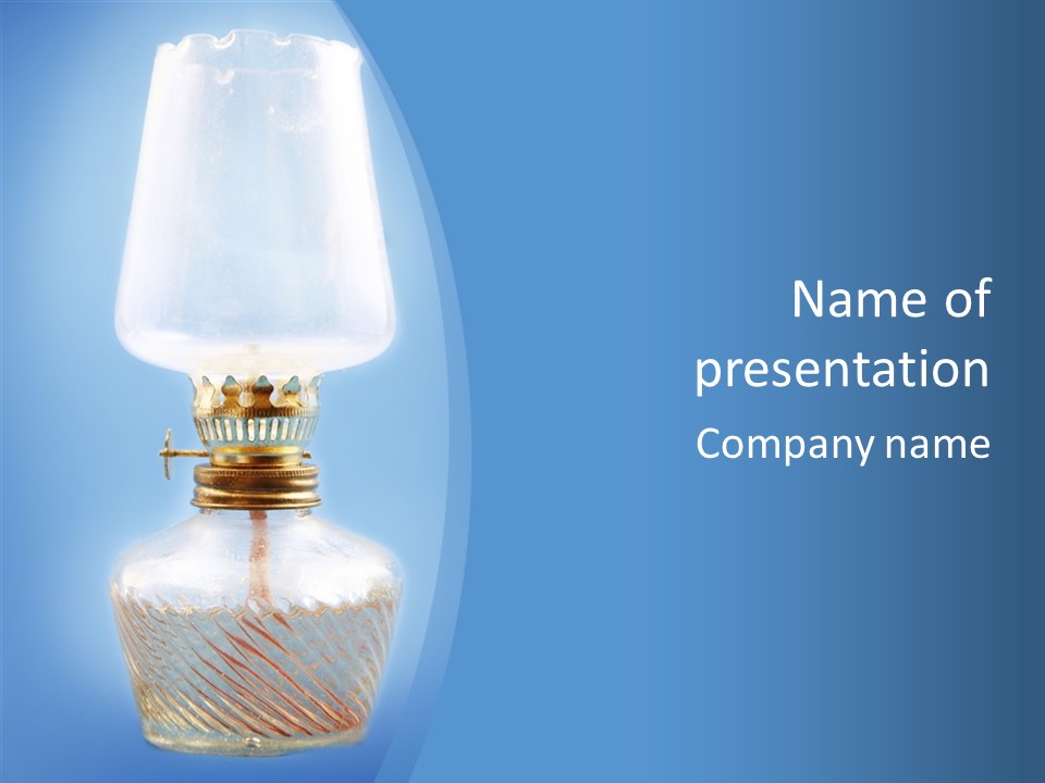 Old Brass Light PowerPoint Template