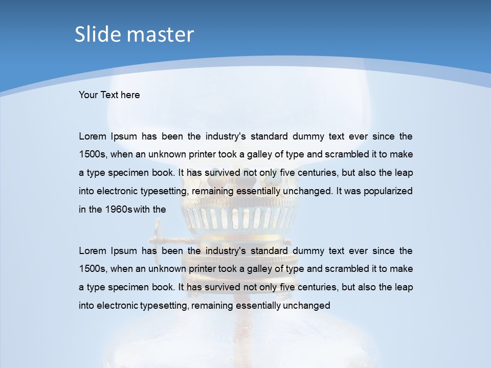 Old Brass Light PowerPoint Template