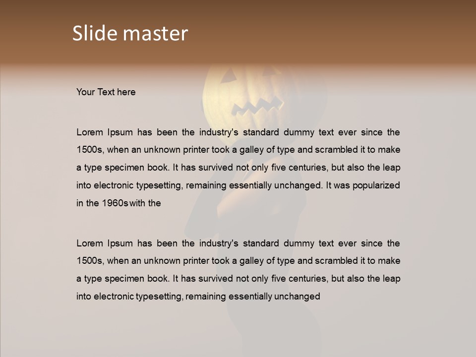 Laces Horror Postcard PowerPoint Template