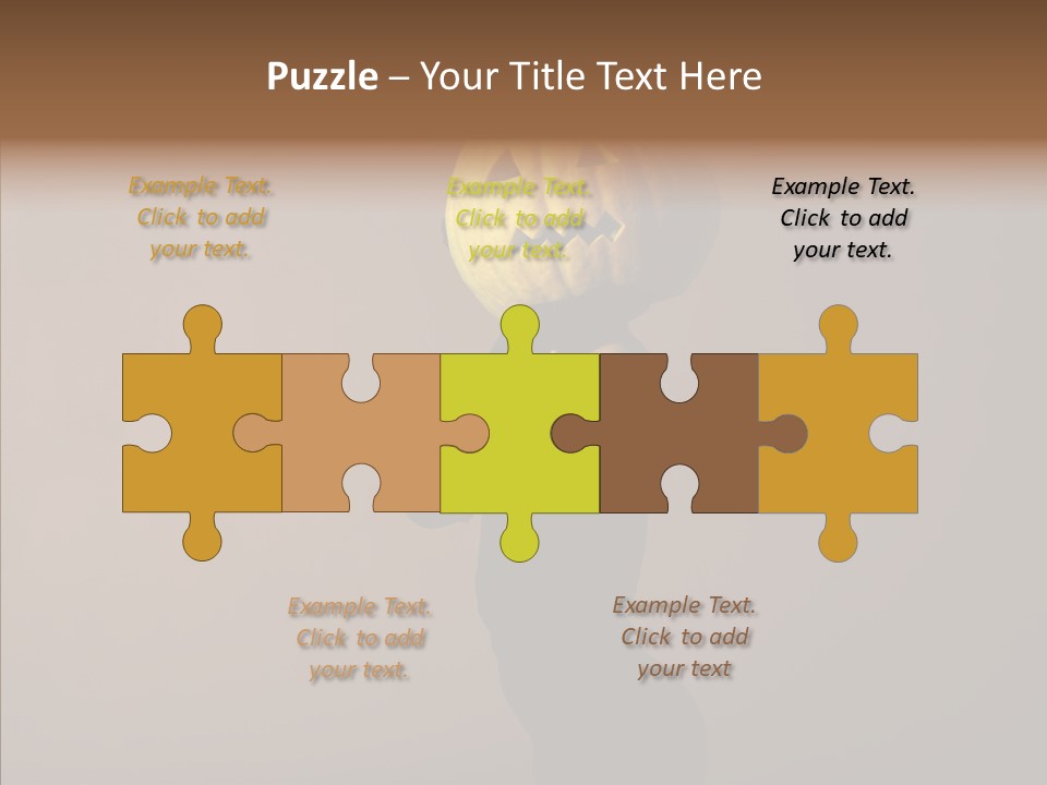 Laces Horror Postcard PowerPoint Template