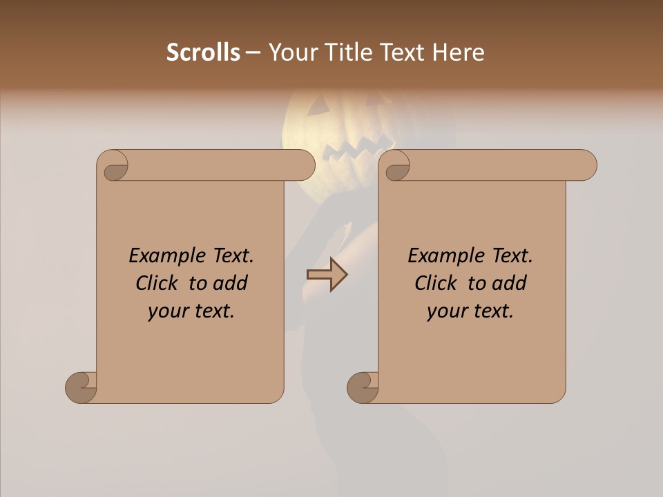 Laces Horror Postcard PowerPoint Template