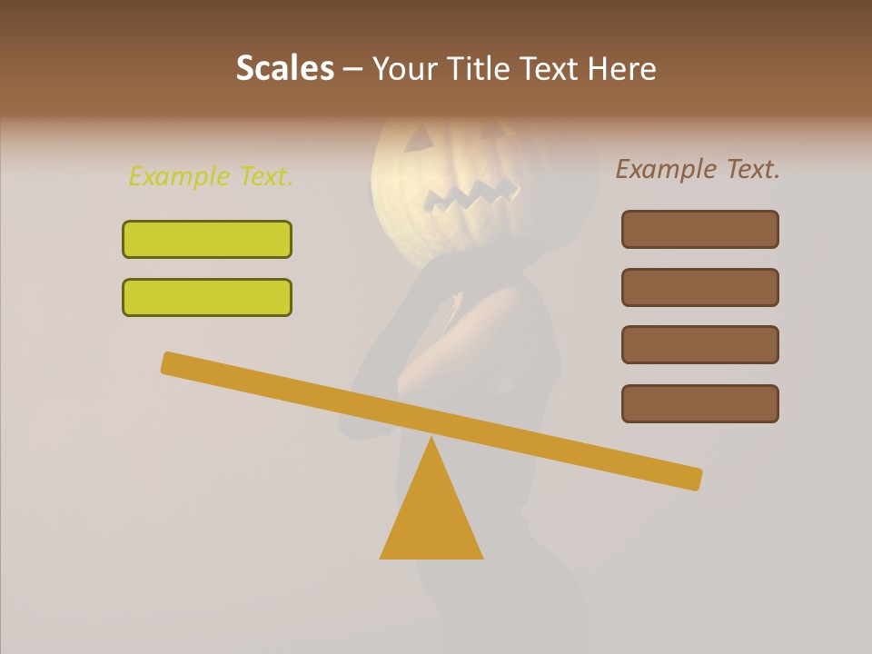 Laces Horror Postcard PowerPoint Template