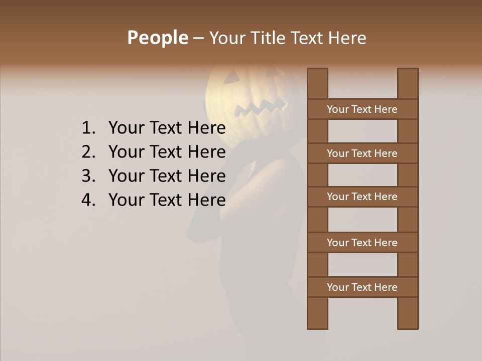 Laces Horror Postcard PowerPoint Template