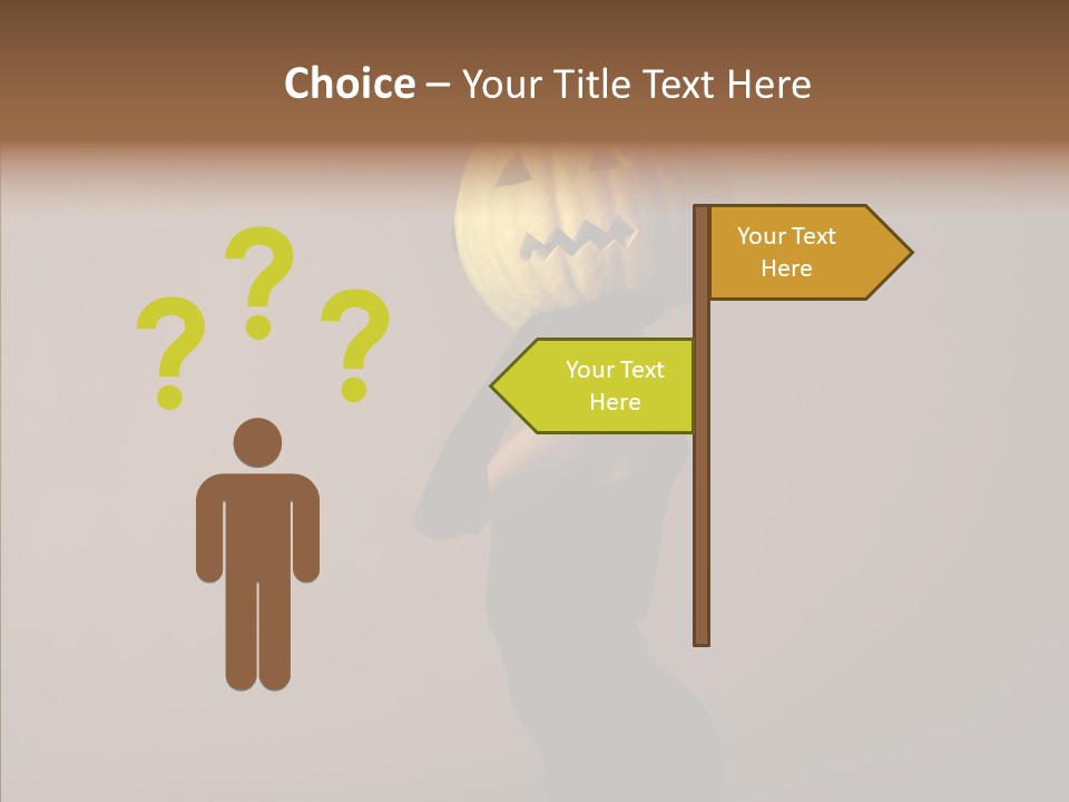 Laces Horror Postcard PowerPoint Template