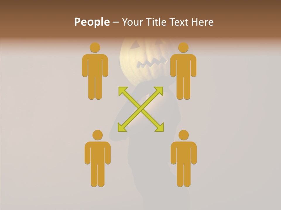 Laces Horror Postcard PowerPoint Template