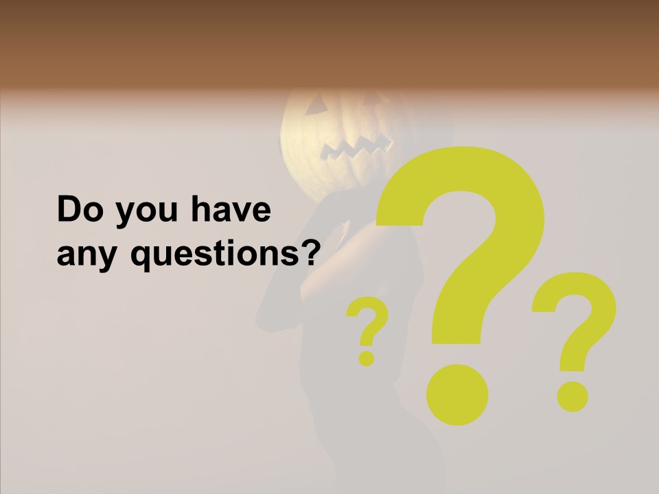 Laces Horror Postcard PowerPoint Template