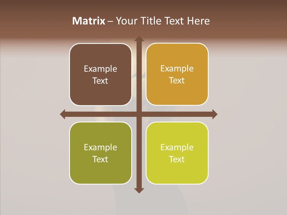 Girl Harmonious Postcard PowerPoint Template