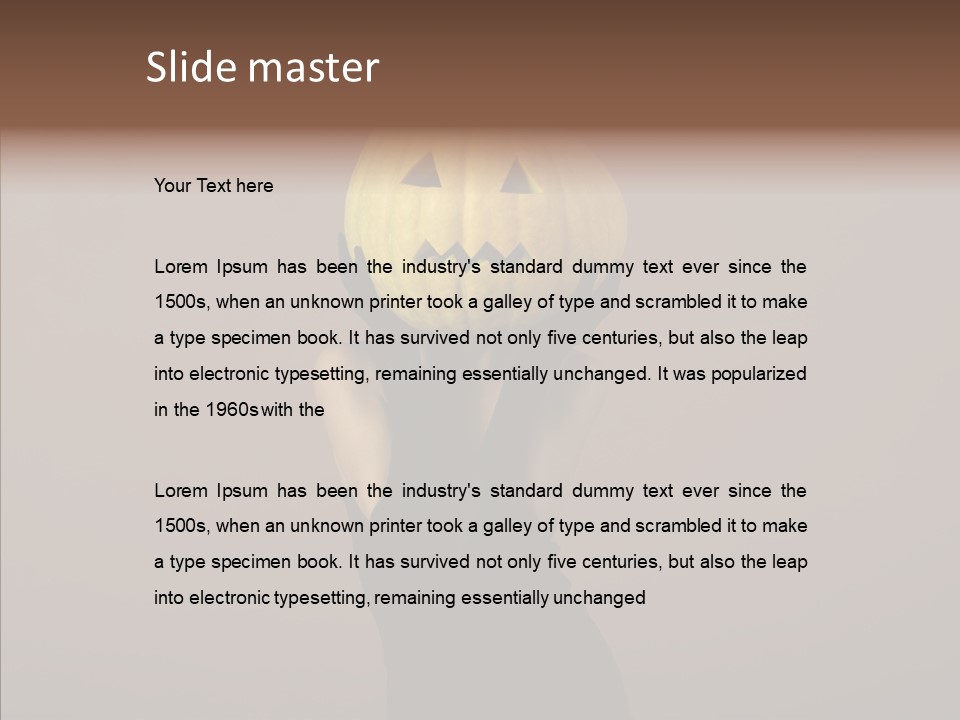 Girl Harmonious Postcard PowerPoint Template