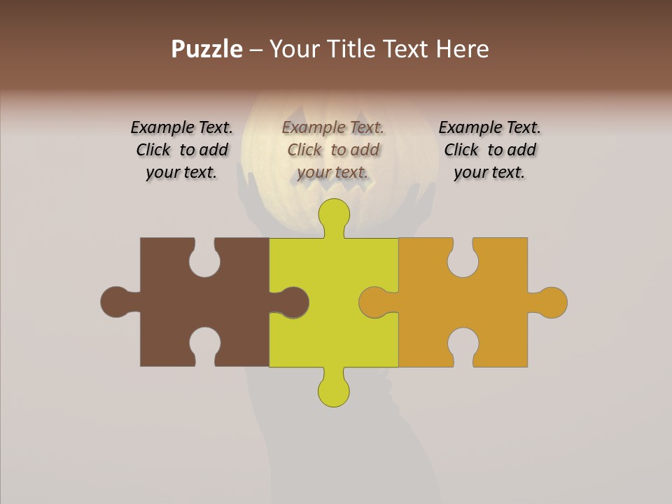 Girl Harmonious Postcard PowerPoint Template