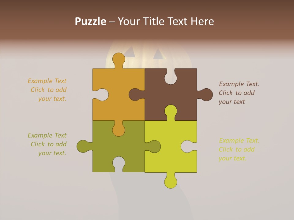 Girl Harmonious Postcard PowerPoint Template