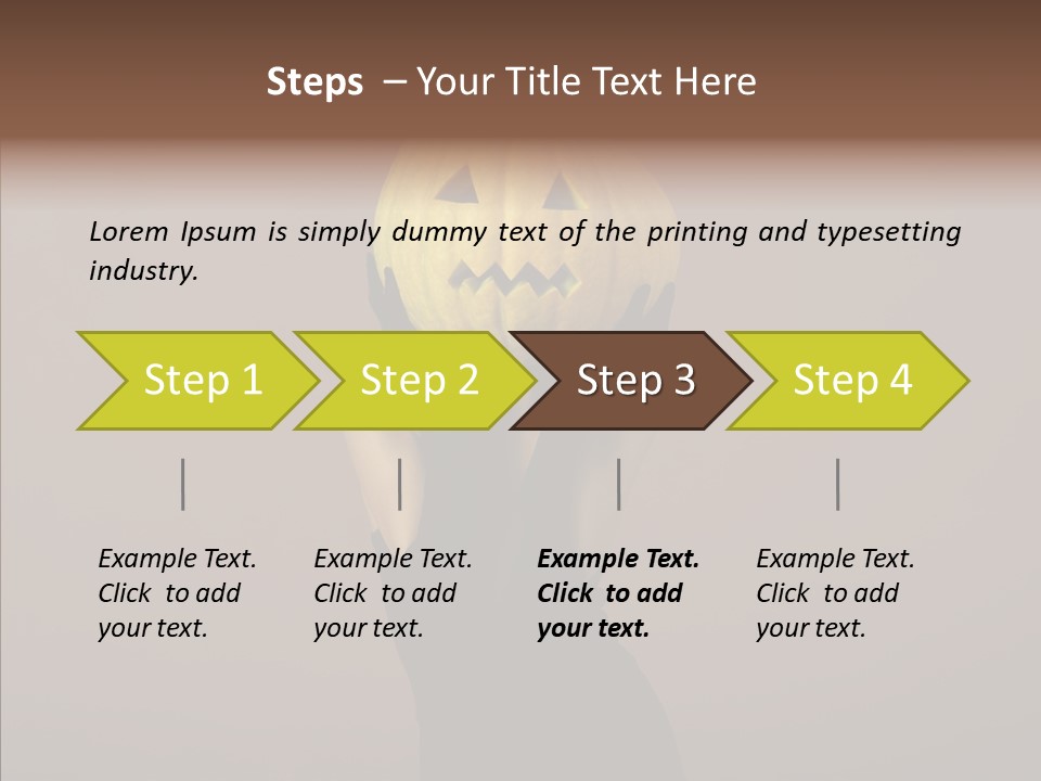 Girl Harmonious Postcard PowerPoint Template