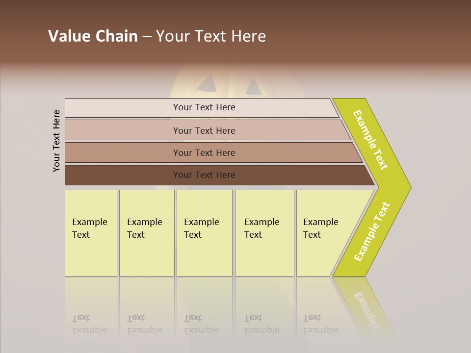 Girl Harmonious Postcard PowerPoint Template