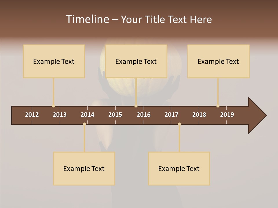 Girl Harmonious Postcard PowerPoint Template