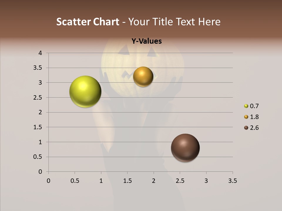 Girl Harmonious Postcard PowerPoint Template