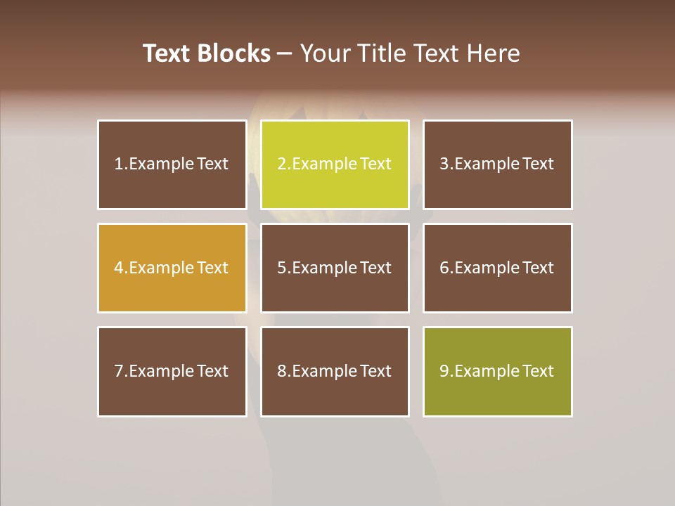 Girl Harmonious Postcard PowerPoint Template